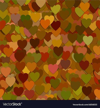 Repeating heart pattern background - graphic from vector image