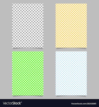 Repeating heart pattern brochure background vector image