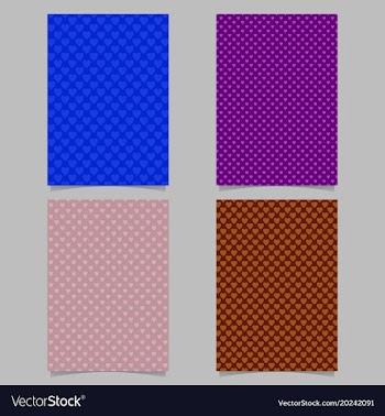 Repeating heart pattern brochure background vector image