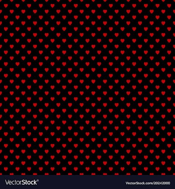 Repeating heart pattern design background - love vector image