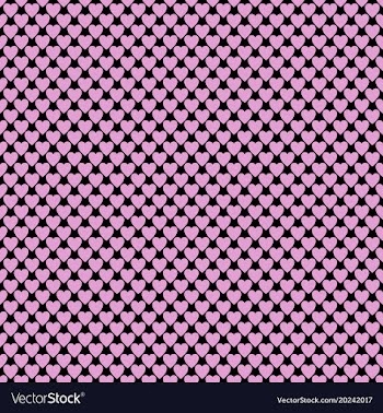 Repeating heart pattern design background - love vector image