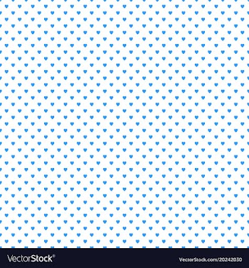 Repeating heart pattern design background - love vector image