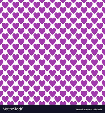 Repeating heart pattern design background - love vector image