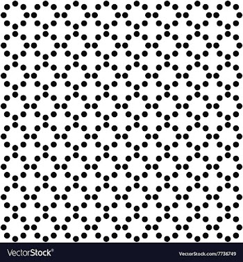 Repeating monochrome circle pattern background vector image