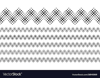 Repeating monochrome geometrical circle pattern vector image