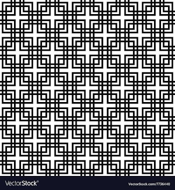 Repeating monochrome square pattern design vector image