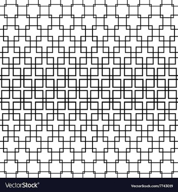 Repeating monochrome square pattern design vector image