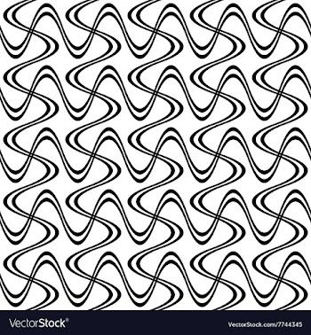 Repeating monochrome twisted stripe pattern vector image
