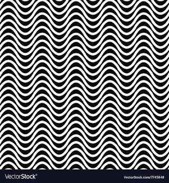 Repeating monochrome wave pattern vector image