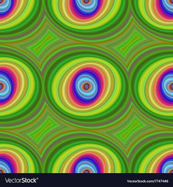 Repeating round shape pattern design vector image