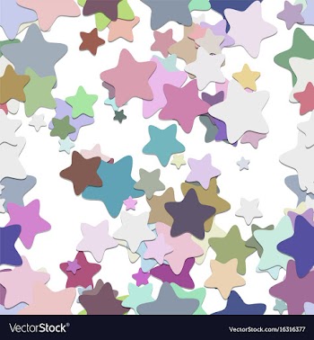 Repeating star pattern background - design from vector image