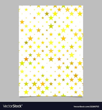 Repeating star pattern brochure template vector image