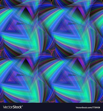 Repeating triangular pattern of cold colors vector image
