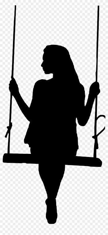 Report Abuse - Girl On Swing Silhouette
