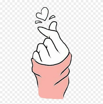 Report Abuse - Korean Finger Heart Png
