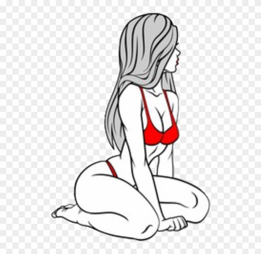 Report Abuse - Outline Drawing Of Sexy Girl