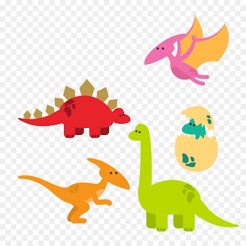 Reptile Dinosaurs Pack Dinosaur egg - Color dinosaur and dinosaur egg vector 