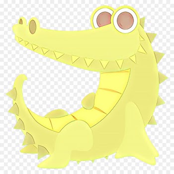 Reptile, Yellow, Jaw, Cartoon PNG