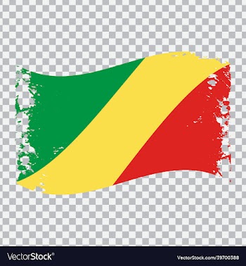 republic of the congo wavy grunge flag png