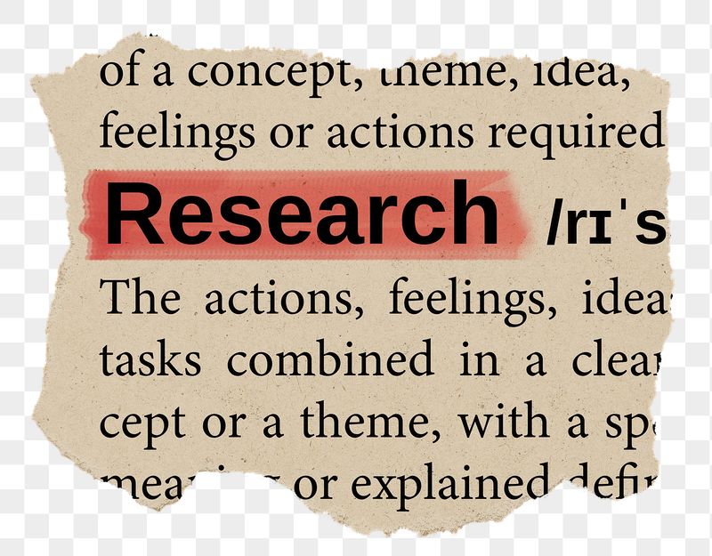 Research png word sticker, torn | Free PNG - rawpixel