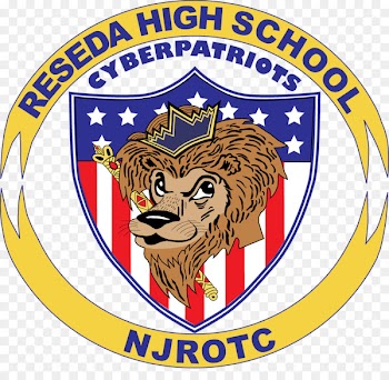 Reseda Charter High School Junior Reserve Officers' Training Corps CyberPatriot National Secondary School Logo - high plank press 