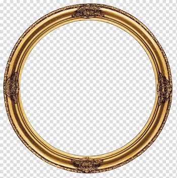 Resource frame , round brown wooden border transparent background PNG clipart
