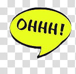 Resources Frame, yellow background with ohhh! text overlay transparent background PNG clipart