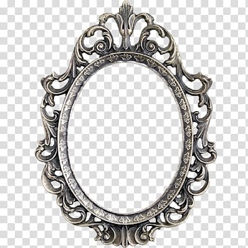 Resources Mega k, oval ornate metal frame transparent background PNG clipart