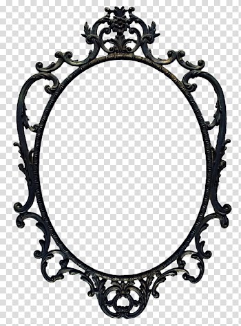 Resources  Overexposed, black metal frame transparent background PNG clipart