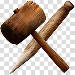 Resources  Overexposed, brown vampire stake and mallet transparent background PNG clipart