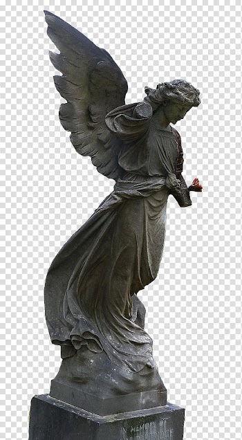 Resources  Overexposed, grey angel statue transparent background PNG clipart