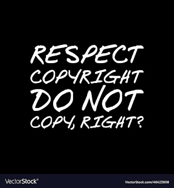 respect copyright do not copy right quote