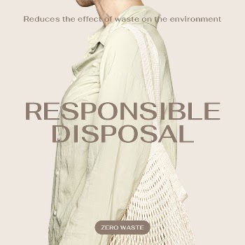 Responsible disposal Instagram post template, | Free PSD Template - rawpixel