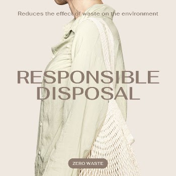 Responsible disposal Instagram post template, | Free Vector Template - rawpixel