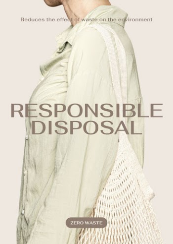 Responsible disposal poster editable template, | Free PSD Template - rawpixel