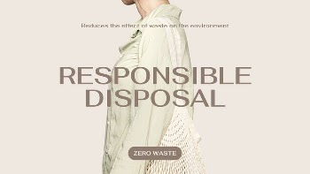 Responsible disposal PowerPoint editable template, | Free Vector Template - rawpixel
