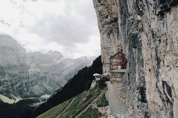restaurant on mountain side