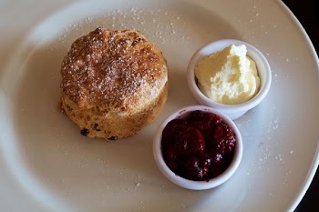          Restaurant Scone Jam Cream Plate Free Photo     