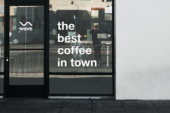Restaurant Storefront Mockup the best coffee in town wave freebie mockup 