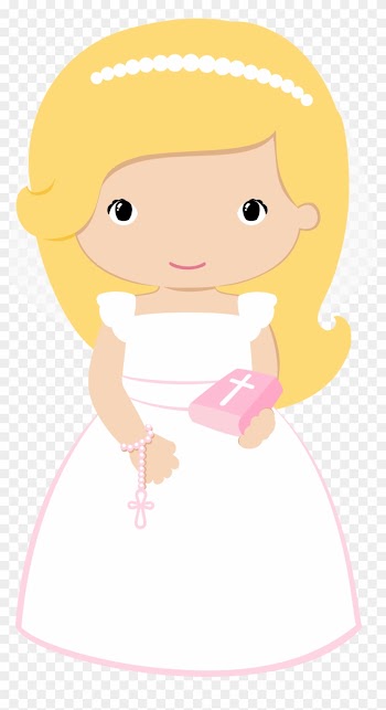 Resultado De Imagen De Imagen Dibujo Muñequitas Comunion - Communion Girl Clip Art
