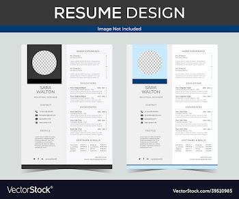 resume design template image