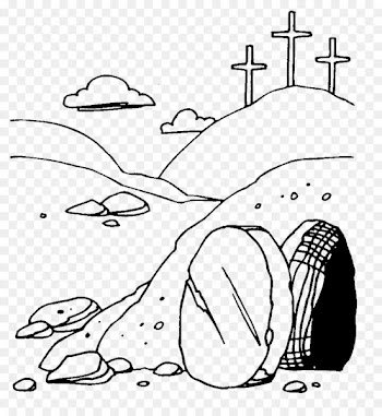 Resurrection of Jesus Easter Empty tomb Clip art - Neon Cross Cliparts 
