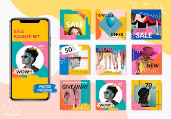 Retail template collection | Free stock vector - 583877