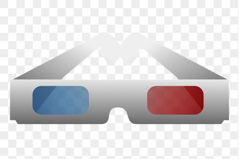 Retro 3D glasses png sticker, | Free PNG - rawpixel