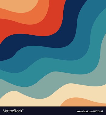 retro 70s and 80s color palette mid-century