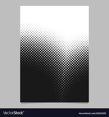 Retro abstract halftone circle pattern flyer vector image