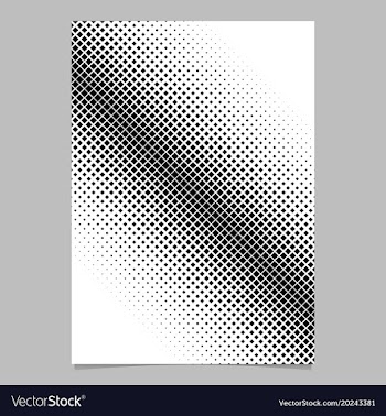 Retro abstract halftone diagonal square vector image