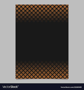 Retro abstract halftone pattern brochure template vector image