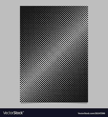 Retro abstract halftone square pattern background vector image