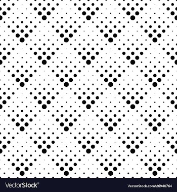 Retro abstract seamless black and white dot vector image